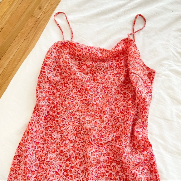 REITMANS Red Ditsy Floral Slip Dress-Size XL - Picture 10 of 10